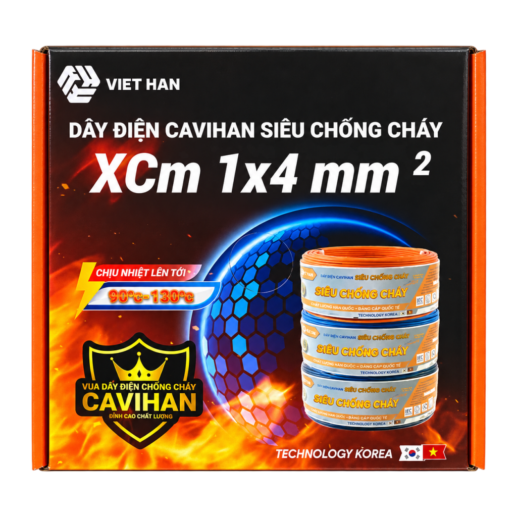 Dây điện chống cháy Cavihan